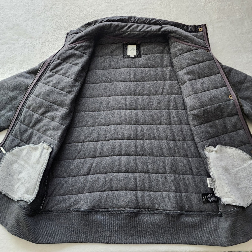 Twik Quilted Zip Up Jacket Womens XL Gray Mountain Patrol Coat Gorp Puffer - Picture 16 of 16